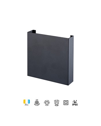 HUEZ * APLIQUE LED IP65 5W 3000K NEGRO